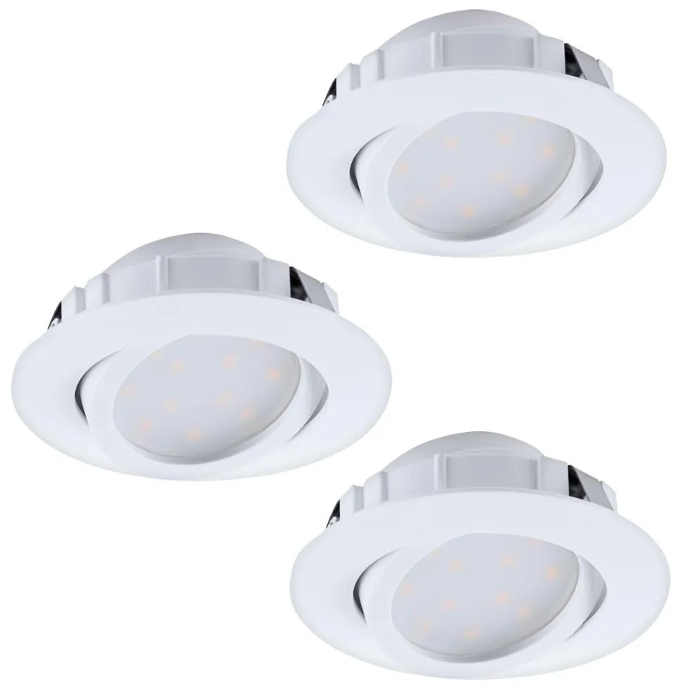 Eglo 95857- KÉSZLET 3x LED Dimmelhető beépíthető lámpa PINEDA 1xLED/5,5W/230V