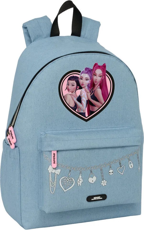 K-pop Démonvadászok Denim Dreams iskolatáska, táska laptop tartóval 43 cm
