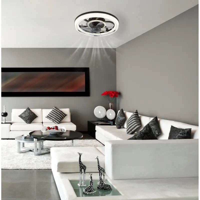 Globo Cirilla 03644 távirányítós mennyezeti ventilátoros lámpa, 30W LED, 2700K-6000K, 200-2700 lm