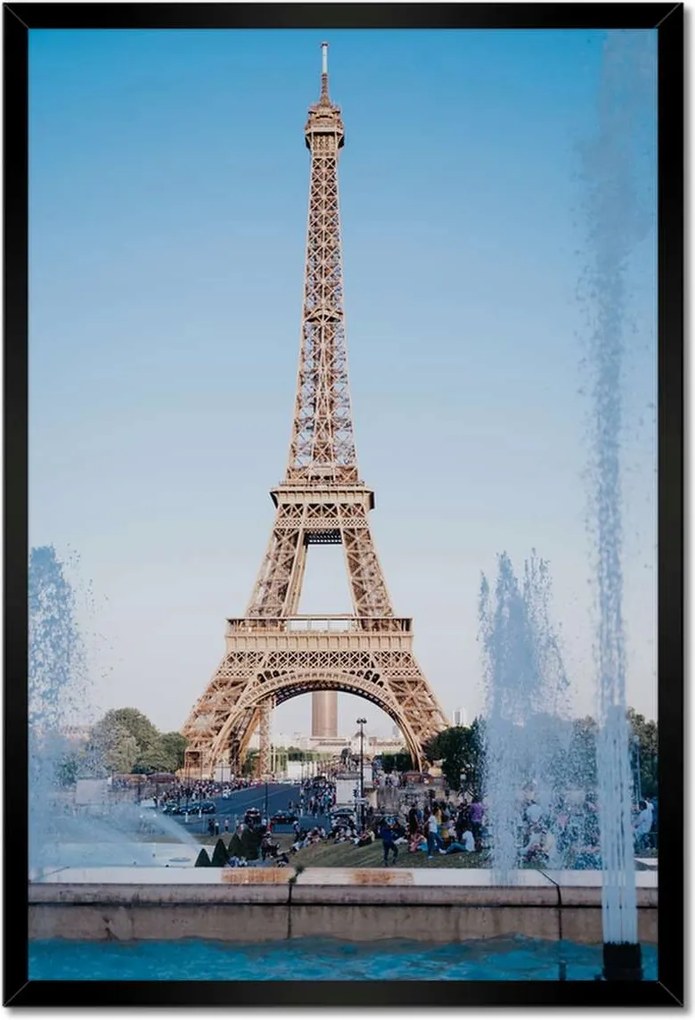 Poszterek keretben 40x60 Eiffel-torony Franciaország