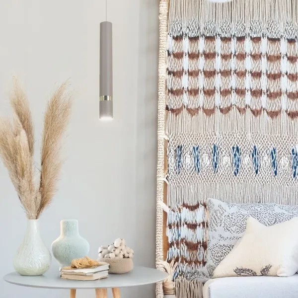 Brilagi - Csillár zsinóron POKER 1xGU10/25W/230V bézs