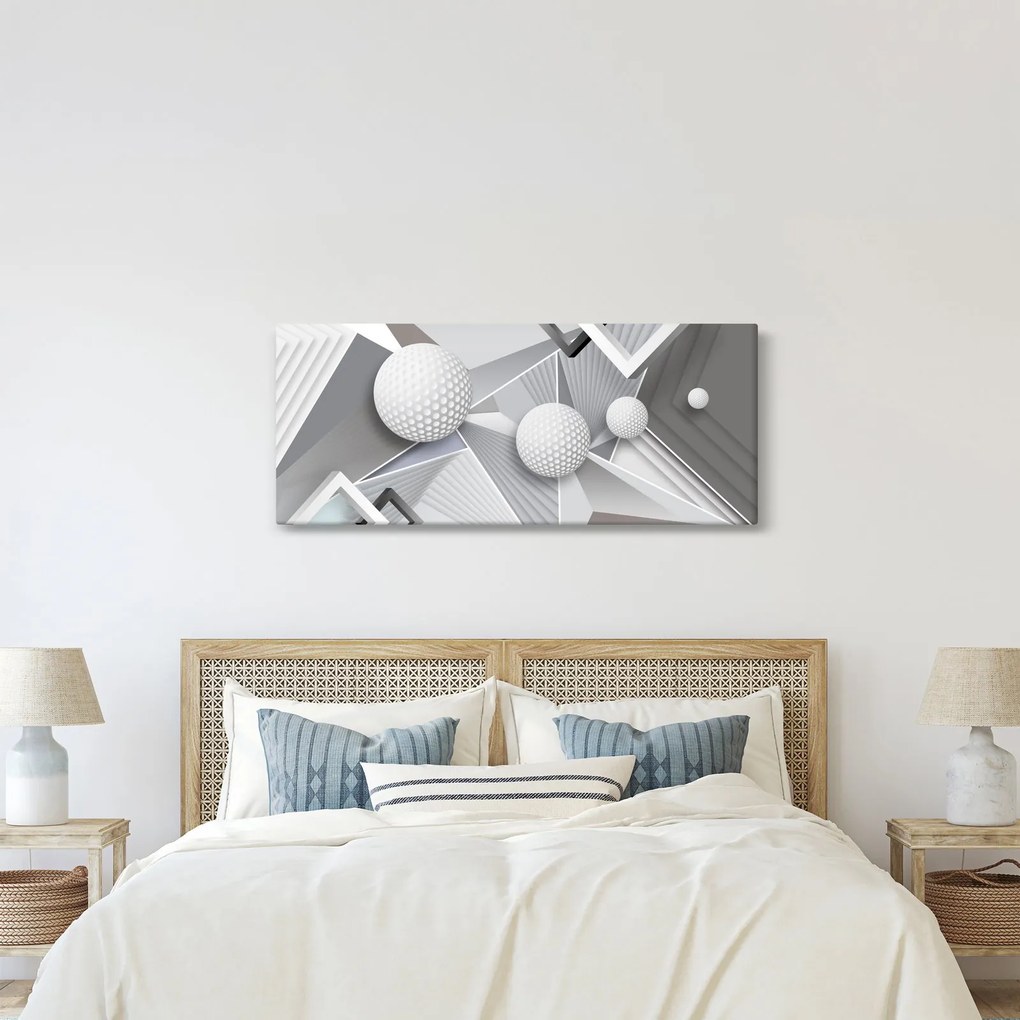 Geometriai absztrakt kép (120x50 cm)