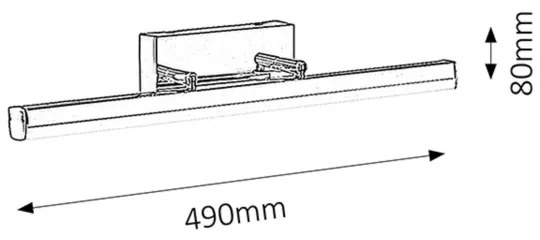 Rabalux 5719 - Fürdőszobai lámpa SILAS LED/12W/230V IP44