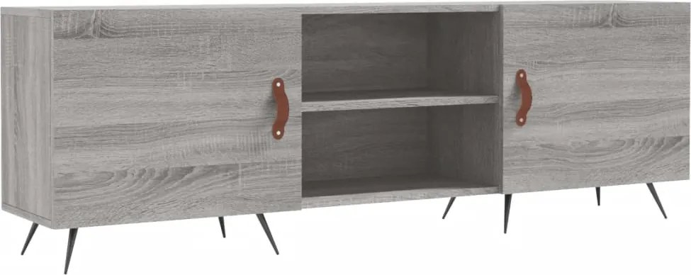 vidaXL szürke sonoma színű szerelt fa TV-szekrény 150x30x50 cm