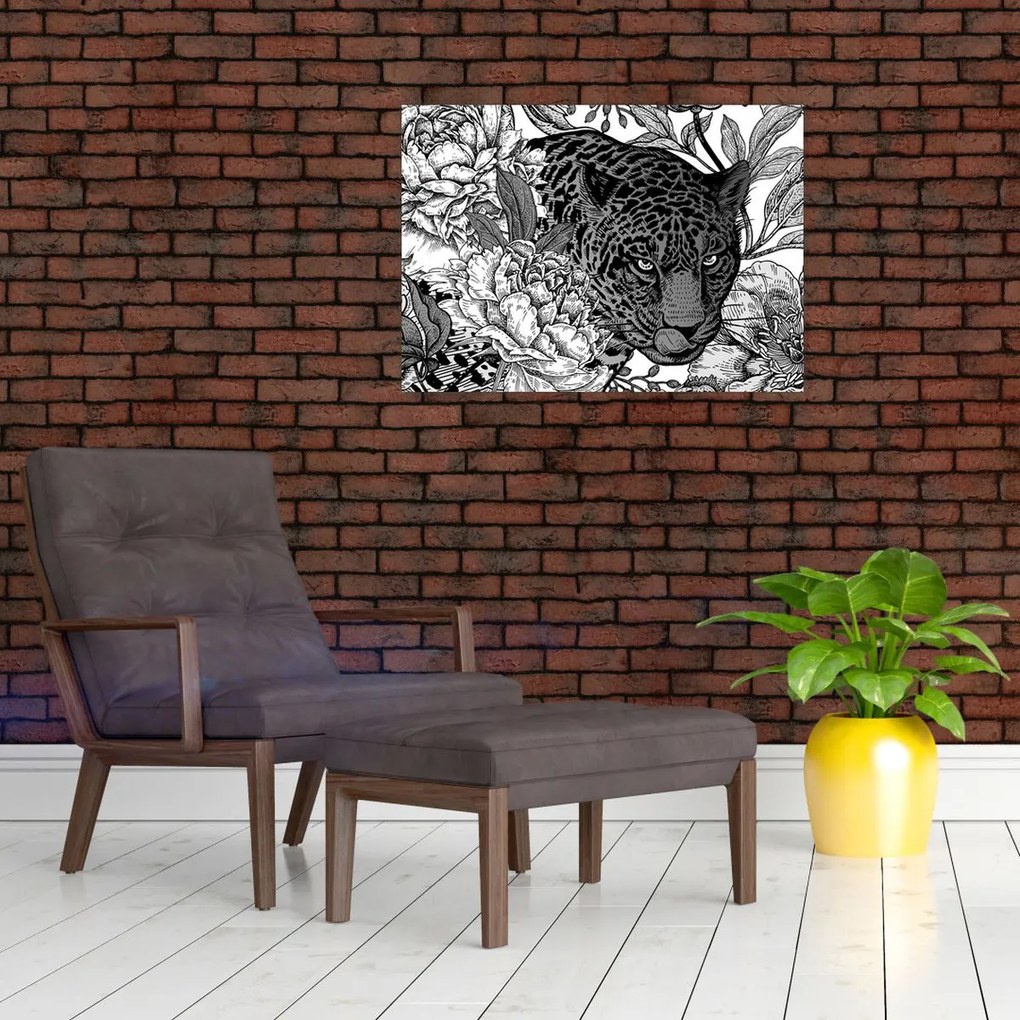 Üveg kép - Egzotikus kert (70x50 cm)