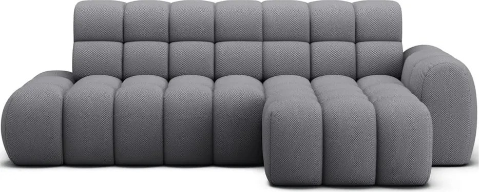 Szürke kinyitható sarokkanapé (jobb oldali-heverő résszel) Ceedro – ELTAP