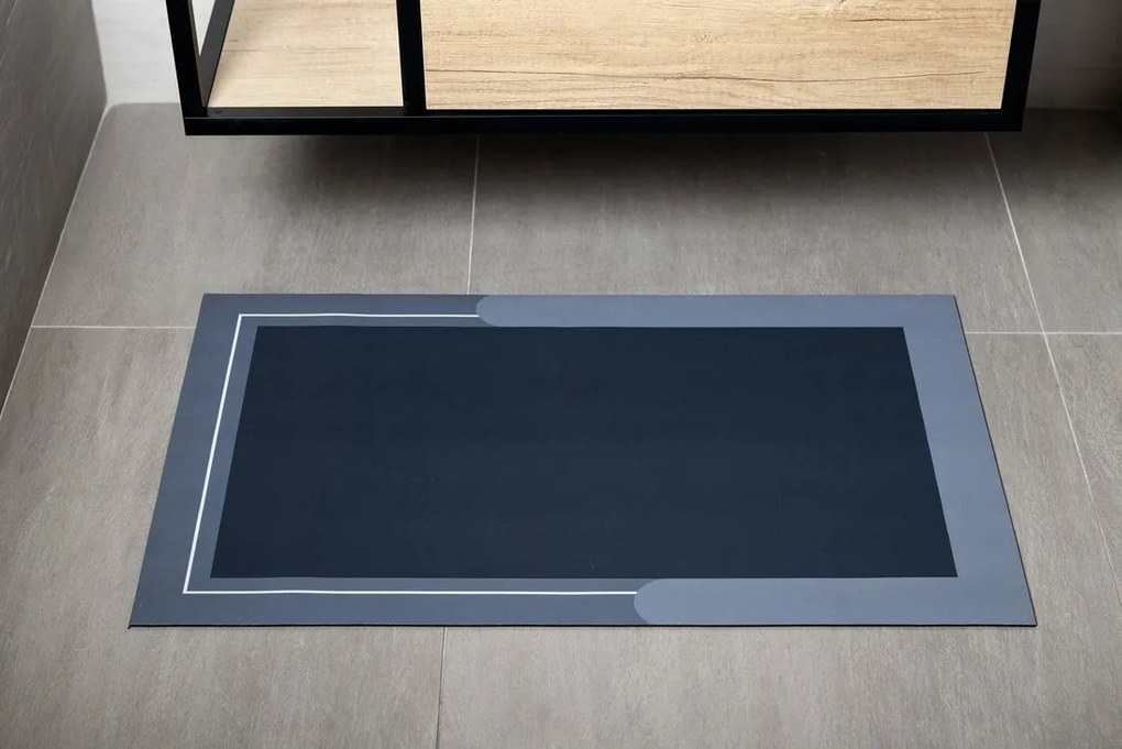Aqualine Aqualine, fürdőszobaszőnyeg 60x120cm, nedvszívó, kék, PCD012V