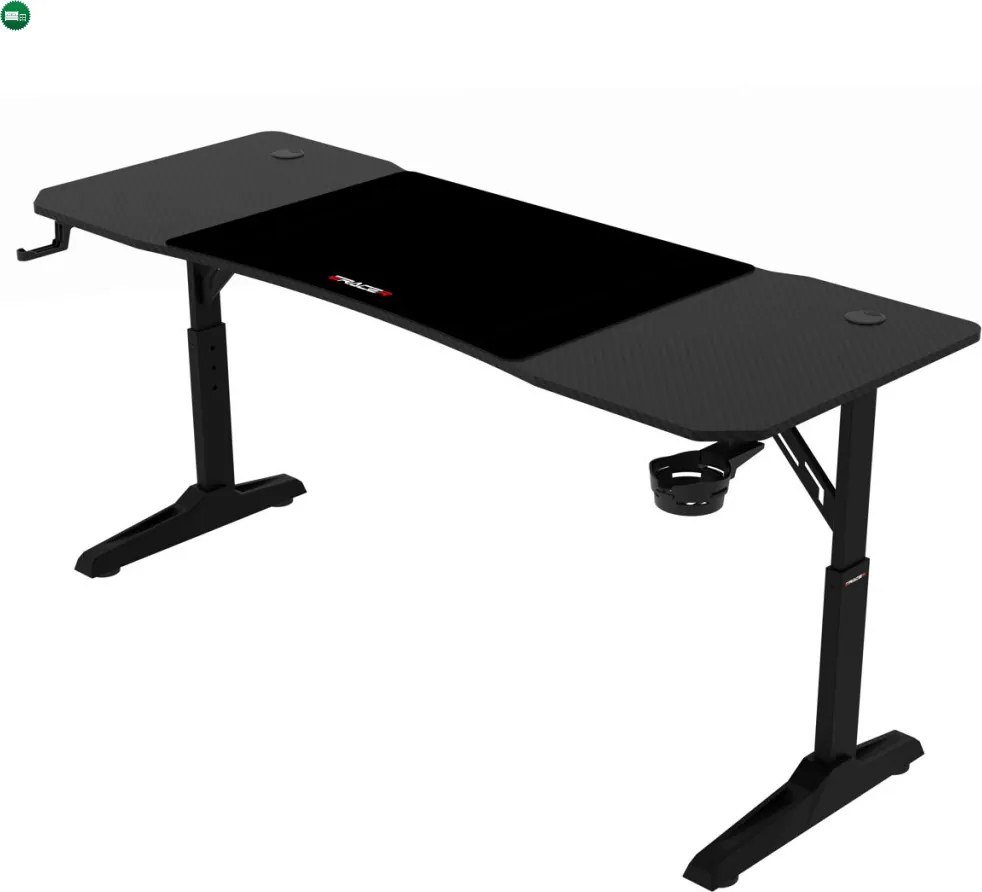NERO állítható gamer asztal 140 × 60 cm