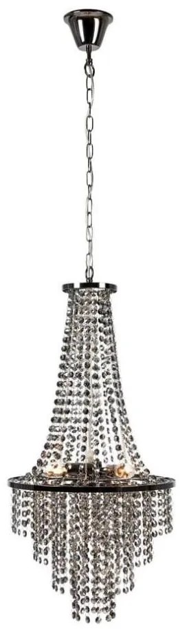 Markslöjd 108124 - Kristály csillár láncon ALLINGTON 3xE14/25W/230V fekete