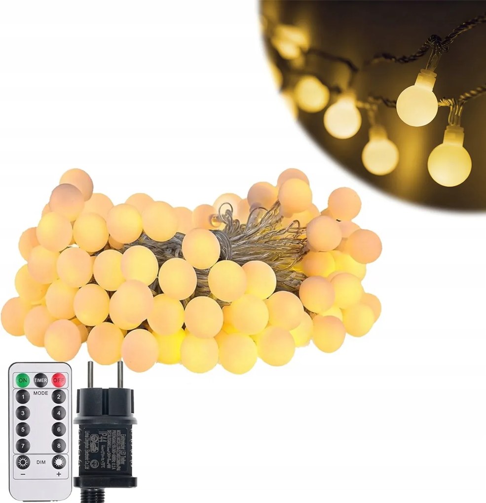 Meleg fehér LED-es zsinóros LED-es lámpák nappali kemping sátrakhoz 27M