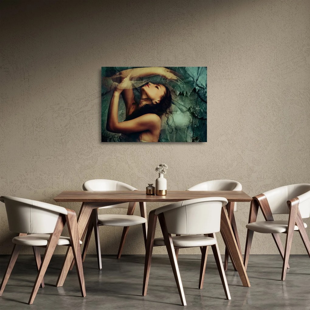 Üveg kép - A múzsa (70x50 cm)