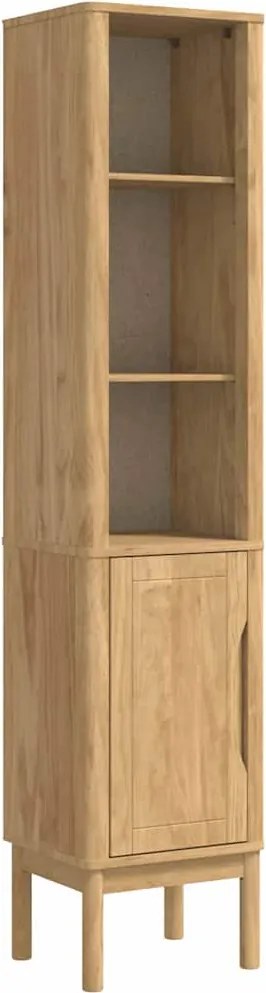 vidaXL Fürdőszobai magas szekrény FLORO Faggyú barna 35 x 30 x 160 cm