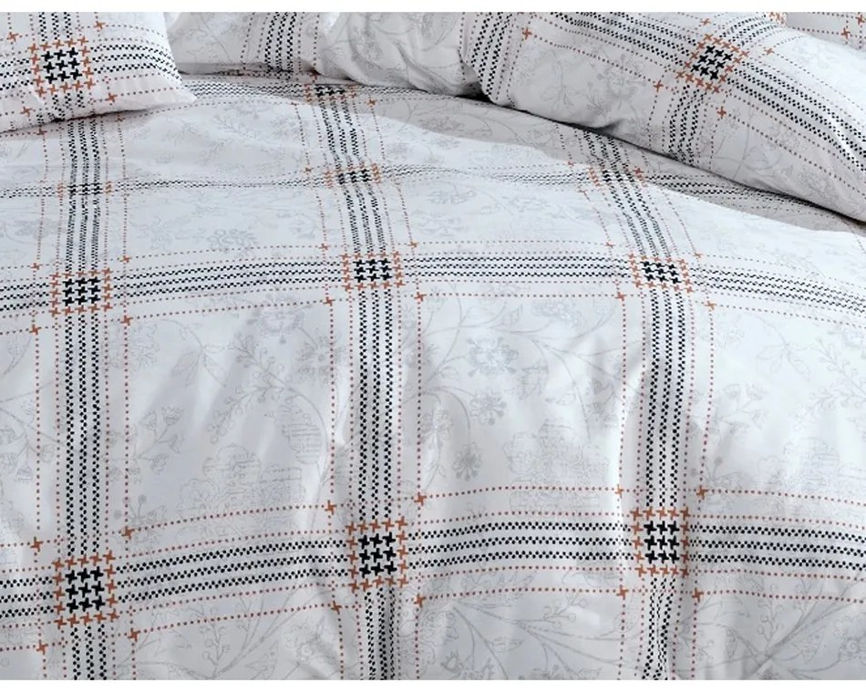 BedTex Quatre pamut ágyneműhuzat fehér, 140 x 220 cm, 70 x 90 cm, 140 x 220 cm, 70 x 90 cm