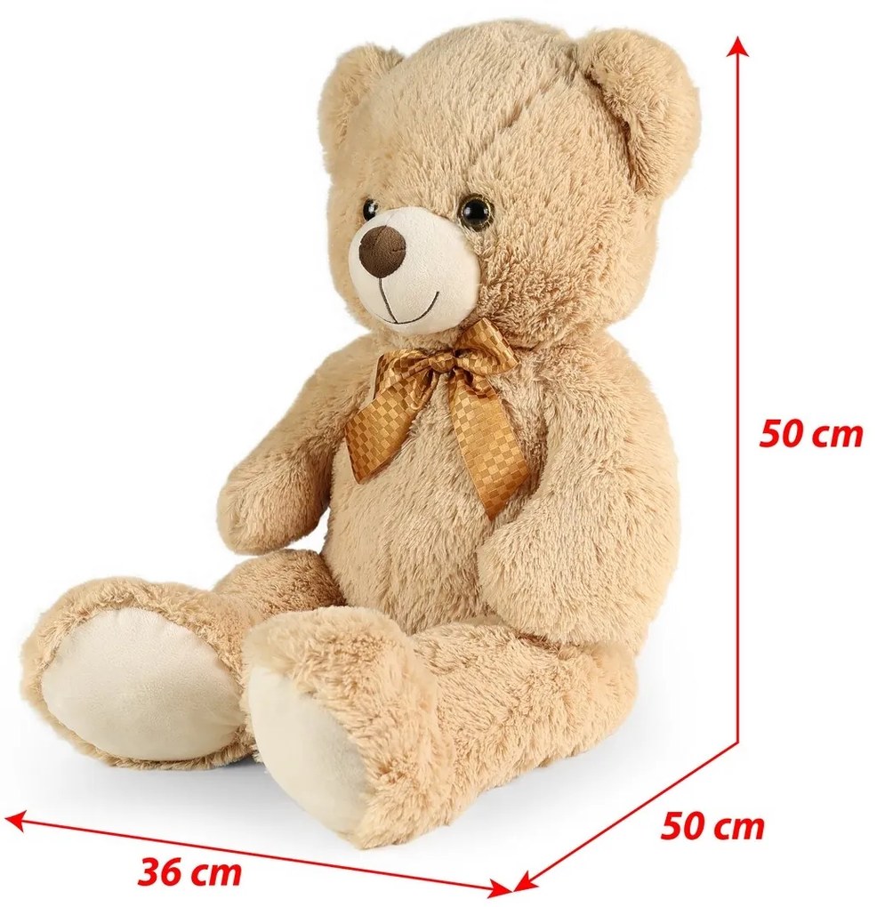 Rappa Nagy plüss mackó Ron világosbarna, 78 cm,címkével