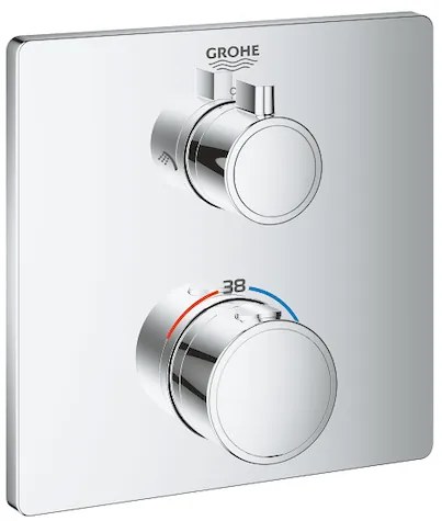 Grohe Grohtherm zuhany és fürdő csaptelep vakolat alatti rész nélkül króm 24079000 G24079000