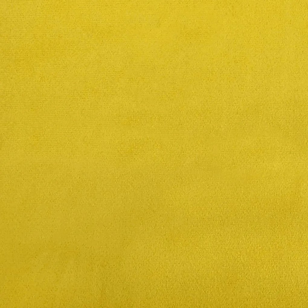 sárga kihúzható bársonyheverő 100 x 200 cm