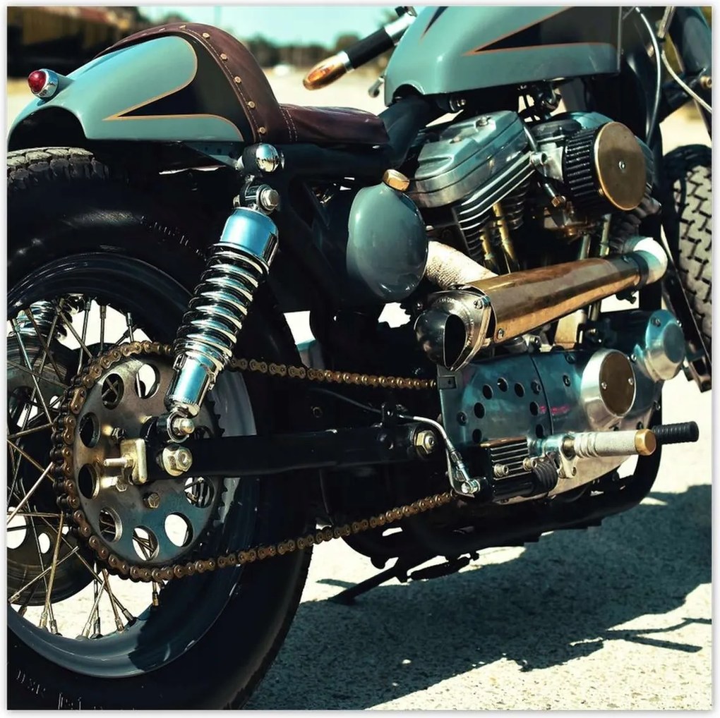 Poszterek 30x30 Klasszikus motorkerékpár Motor