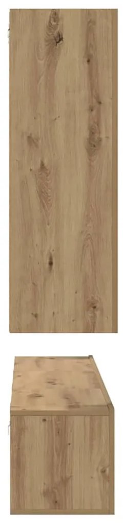 TV szekrény garnitúra 5 pcs kézműves tölgy 30.5 x 30 x 90 cm