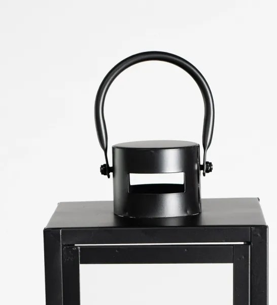 Dekoratív fekete lámpás, 49 cm