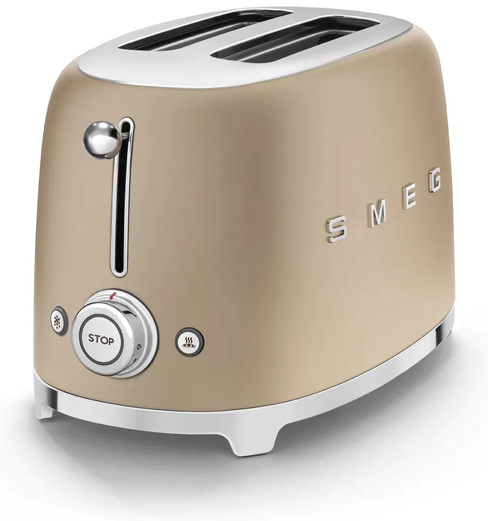 50's Retro Style toustovač P2 950W matný zlatý - SMEG