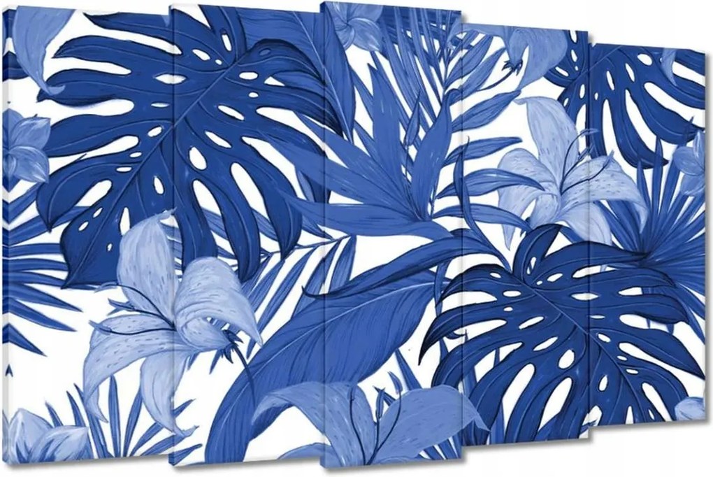 Festmények 150x95 Classic Blue Monstera