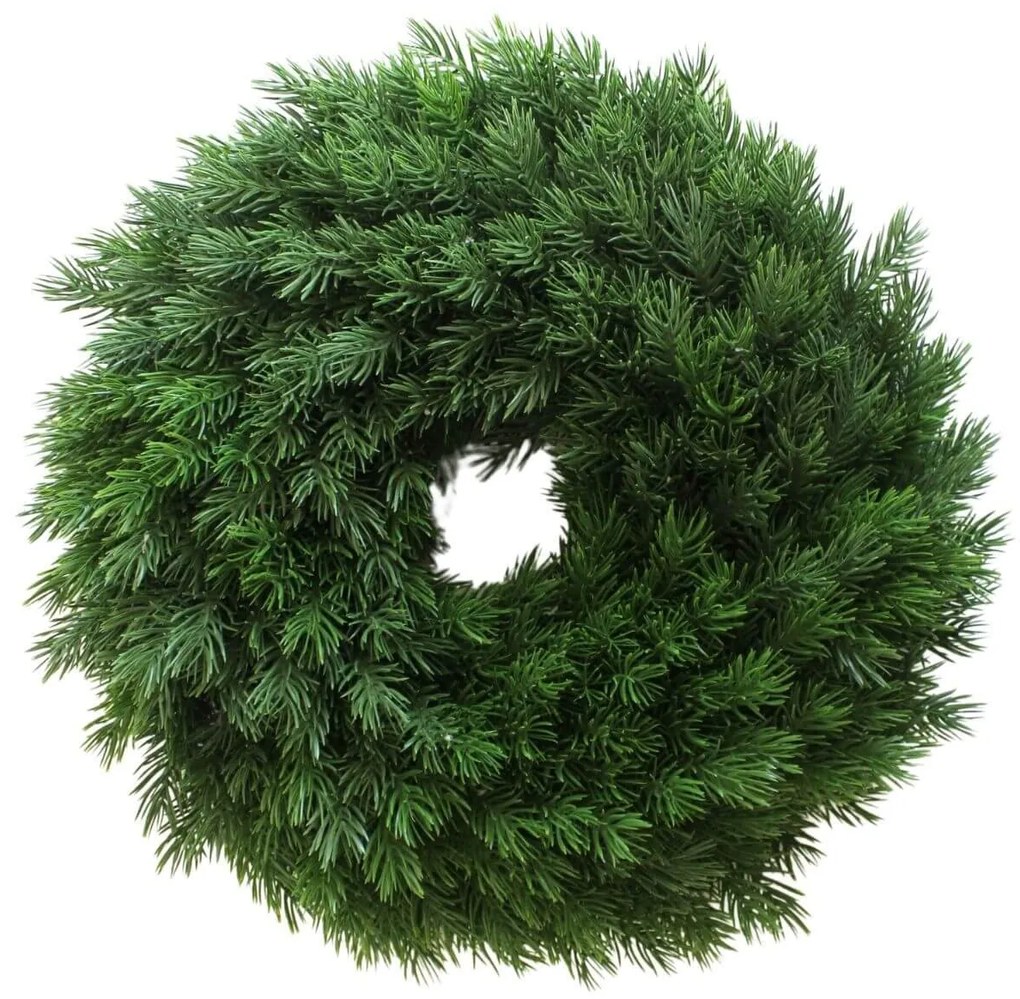 Zöld mű koszorú 40cm