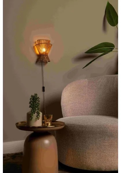 Lucide 10220/01/72 - Fali lámpa TASMAN 1xE27/60W/230V bézs