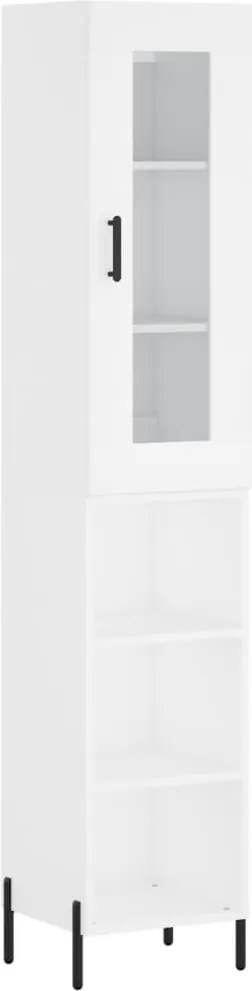 vidaXL fehér szerelt fa magasszekrény 34,5x34x180 cm