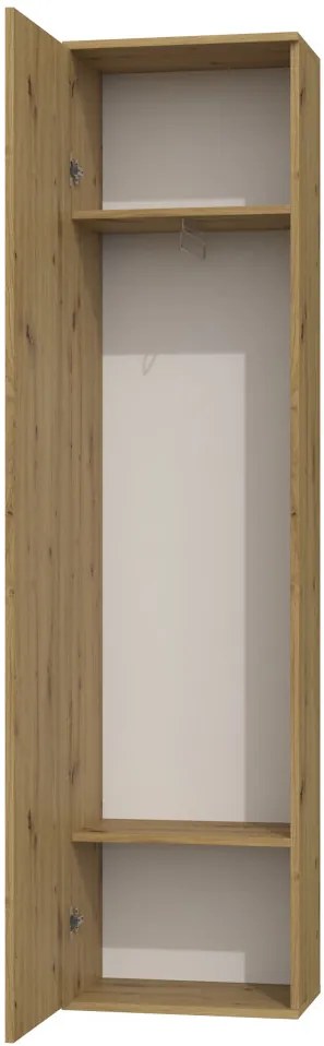 Shannan Duo tükrös szekrény, 50x180x35 cm, tölgy