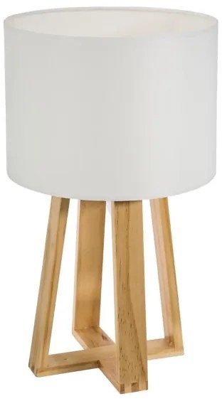 Atmosphera - Asztali lámpa MOLU 1xE27/25W/230V fenyő/fehér