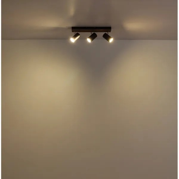 Globo 57909-3 - Spotlámpa KAYDEN 3xGU10/25W/230V fekete