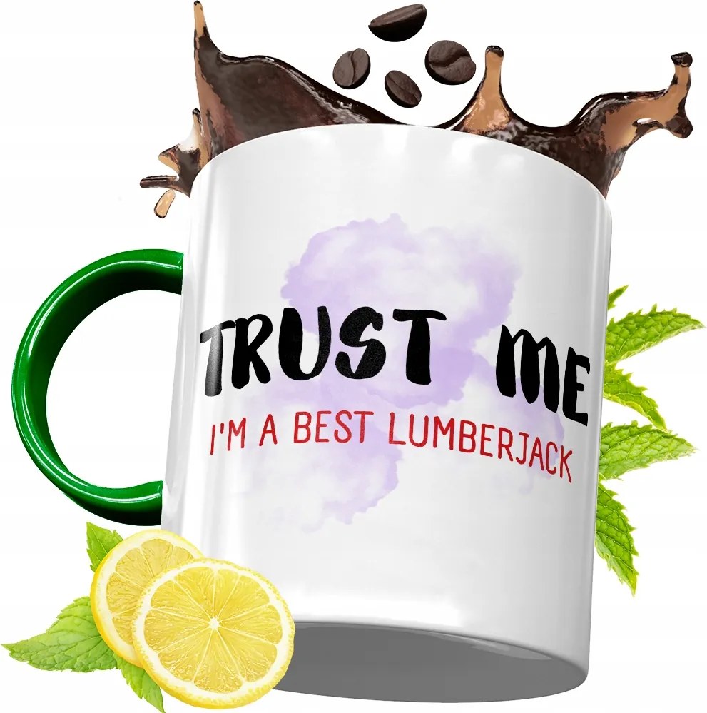 Zöld Bögre Favágónak Születésnapi Ajándék fényképes nyomtatással