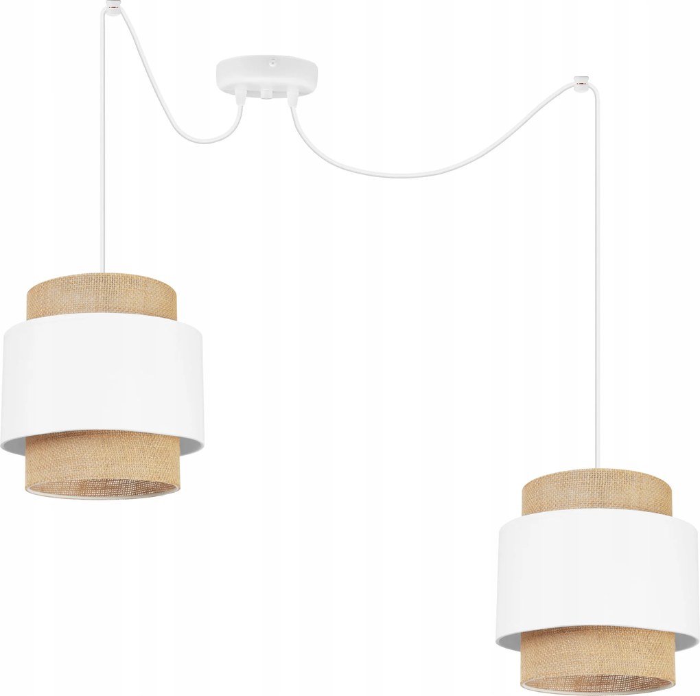 Mennyezeti Lámpa Lógó Csillár Pók Lámpaernyő Boho Juta Nappali Étkező