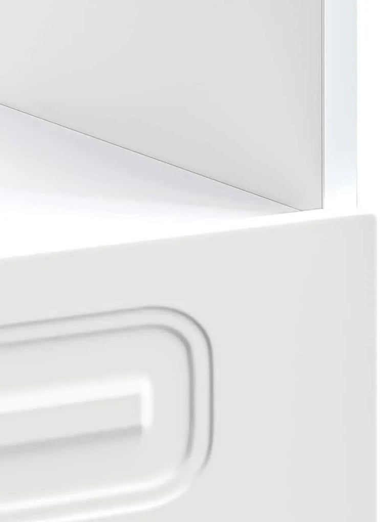 vidaXL Kalmar fehér szerelt fa sütőszekrény