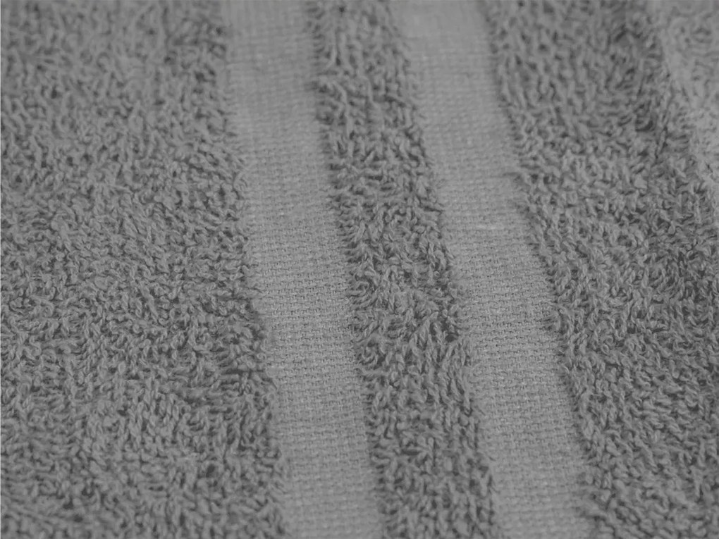 DUAL BASIC szürke törölköző 50x100 cm, 100% pamut