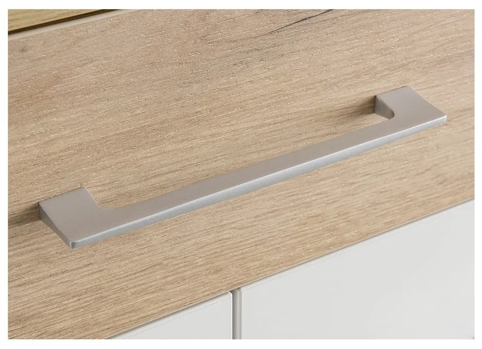 Fehér-natúr színű fiókos cipőtartó tölgyfa dekorral Topix – Germania