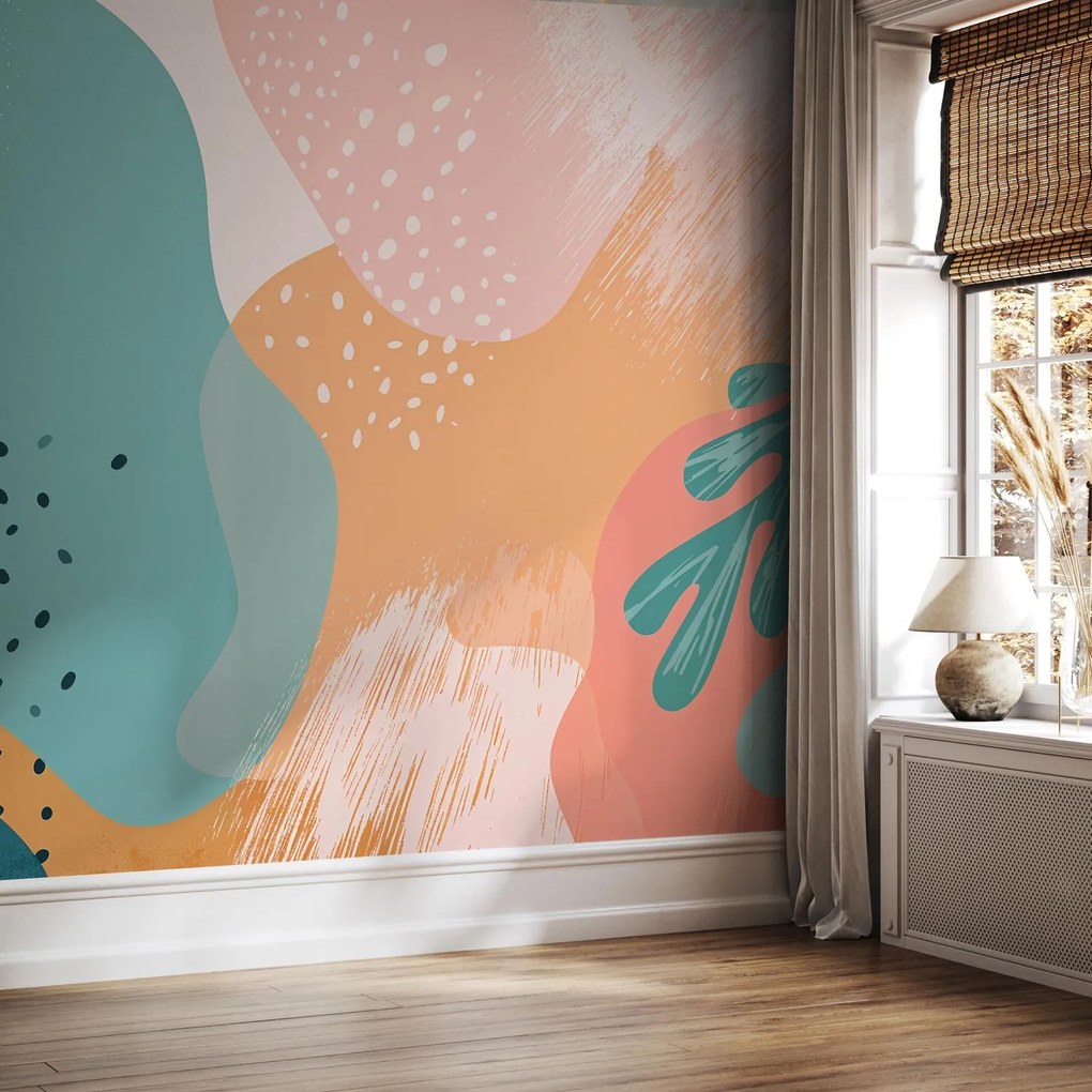 Fotótapéta - Pasztell absztrakt formák (147x102 cm)