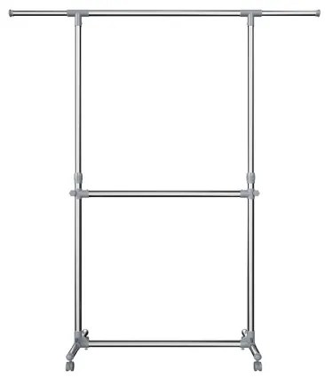 Mobil álló fogas LINEA, ezüstszínű