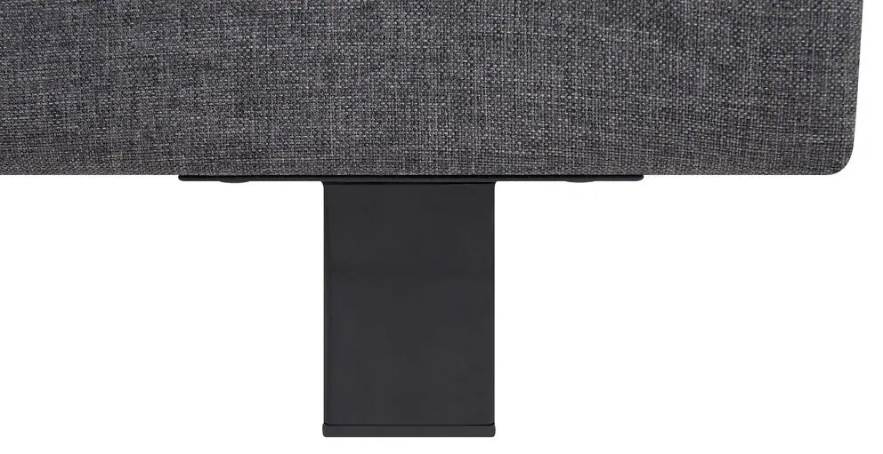 Franciaágy 160 cm ALVIA (ágyráccsal) (szürke). 1007081