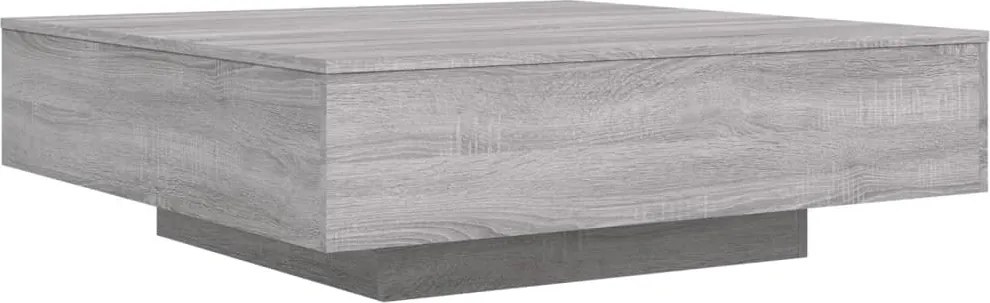 vidaXL szürke sonoma színű szerelt fa dohányzóasztal 100 x 100 x 31 cm