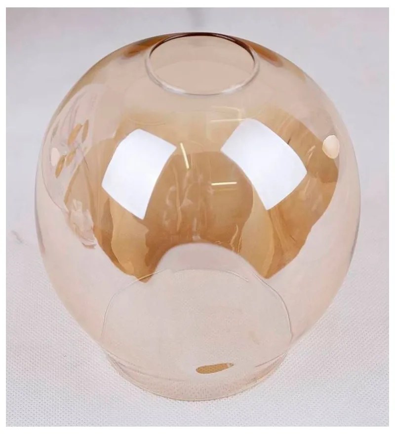 Fekete függőlámpa üveg búrával 14x70 cm Aspa – Candellux Lighting