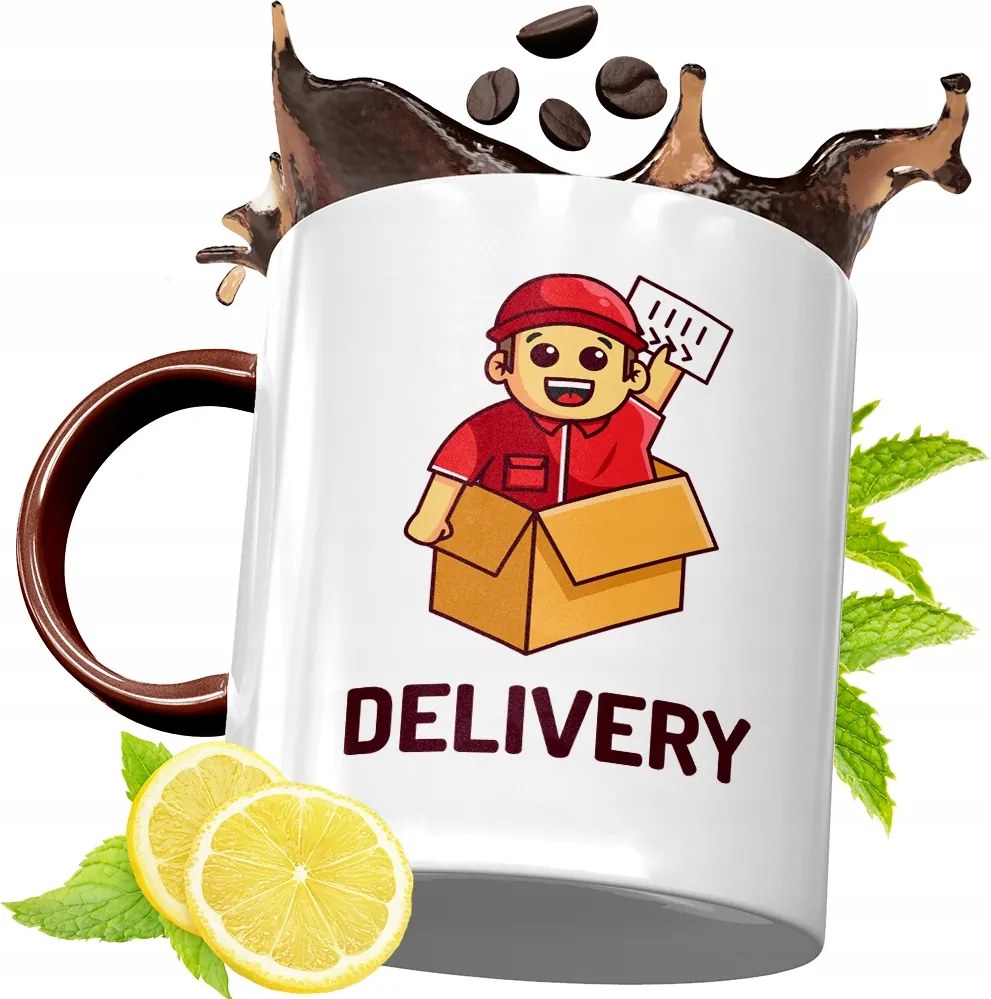 Bordó Bögre Futárnak Születésnapi Ajándék fényképes nyomtatással