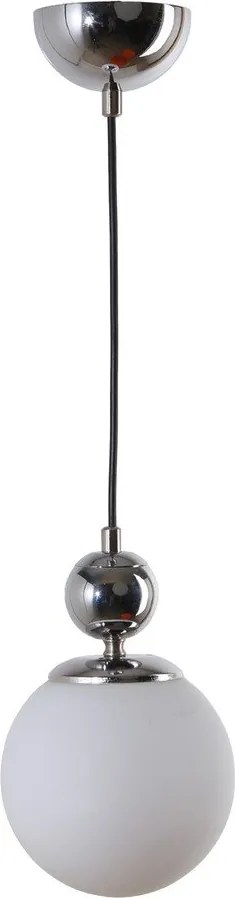 Ezüstszínű függőlámpa üveg búrával ø 15 cm Marble – Squid Lighting