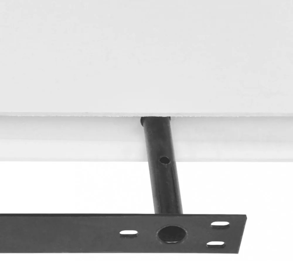 4 db fehér fali polc 80 cm