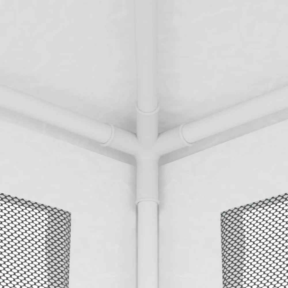 fehér partisátor 4 hálós oldalfallal 2,5 x 2,5 m
