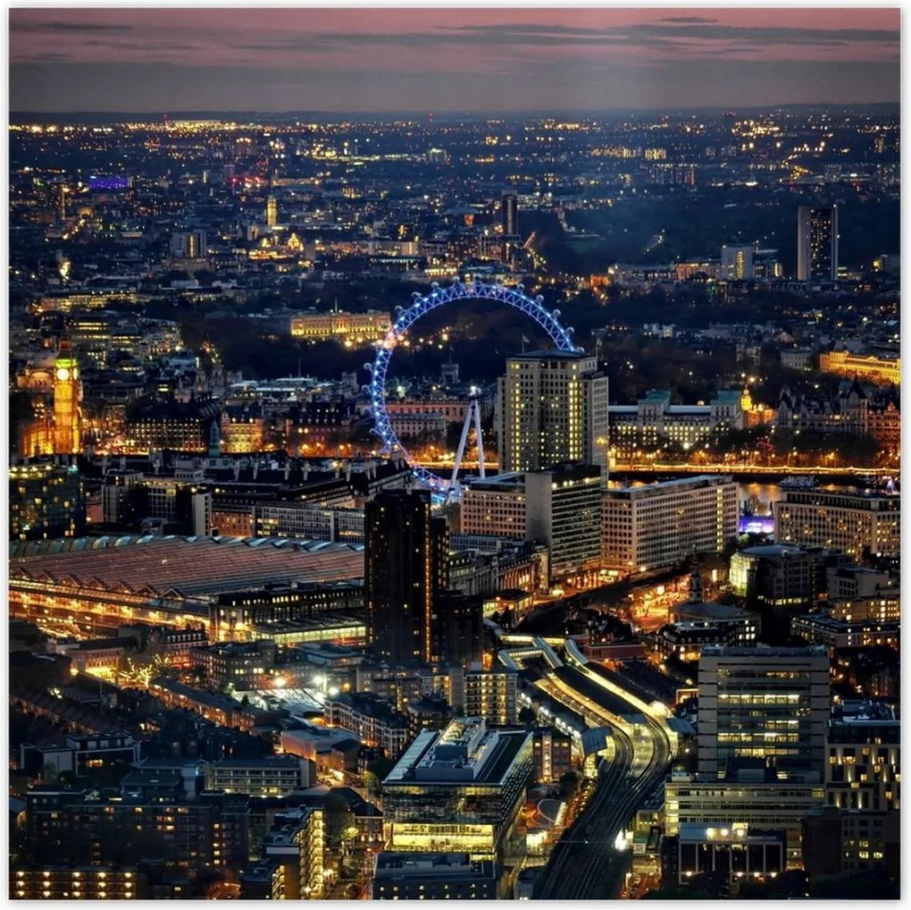Poszterek 100x100 London éjszaka