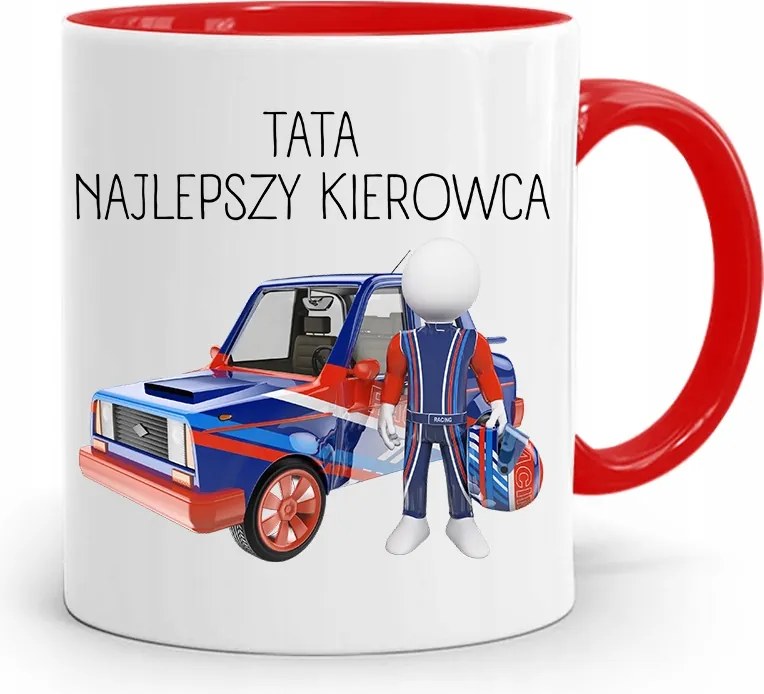 Piros Bögre Apának A Legjobb Sofőr fényképes nyomtatással