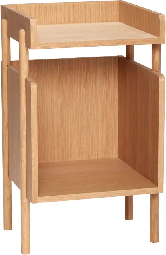 Natúr színű éjjeliszekrény tölgyfa dekorral Archive – Hübsch