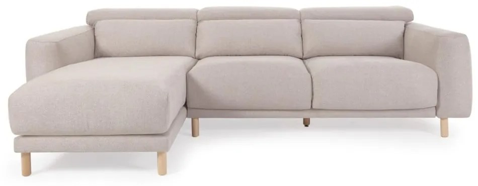 Bézs sarokkanapé (bal oldali) Singa - Kave Home