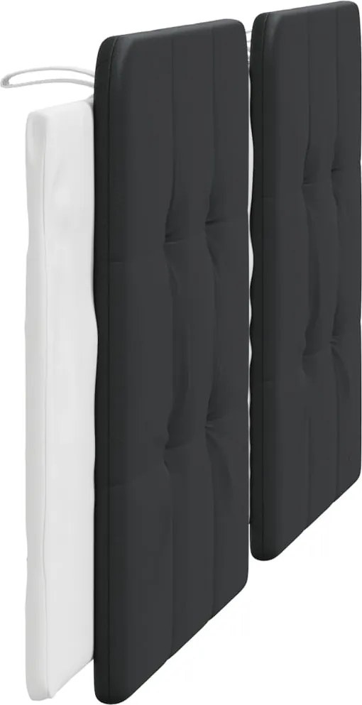 fekete és fehér műbőr fejtámla párna Zadar 180 cm